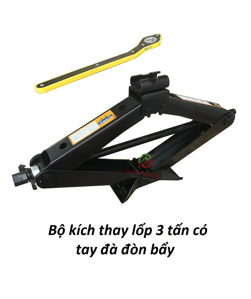 Bộ kích thay lốp 3 tấn có tay đà đòn bẩy model 2021 nâng gầm dễ dàng tiết kiệm công sức