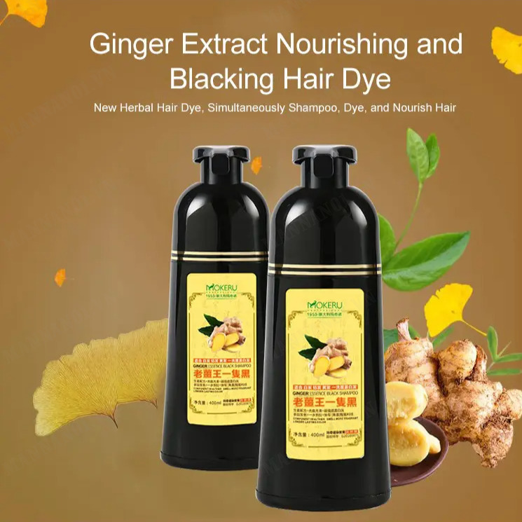 Mannan01 Natural-Looking Black Hair with Ginger King's Herbal Dye