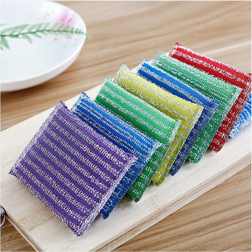 Bộ 4 Miếng Cọ Rửa Chén Bát, Cọ Xoong Nồi
