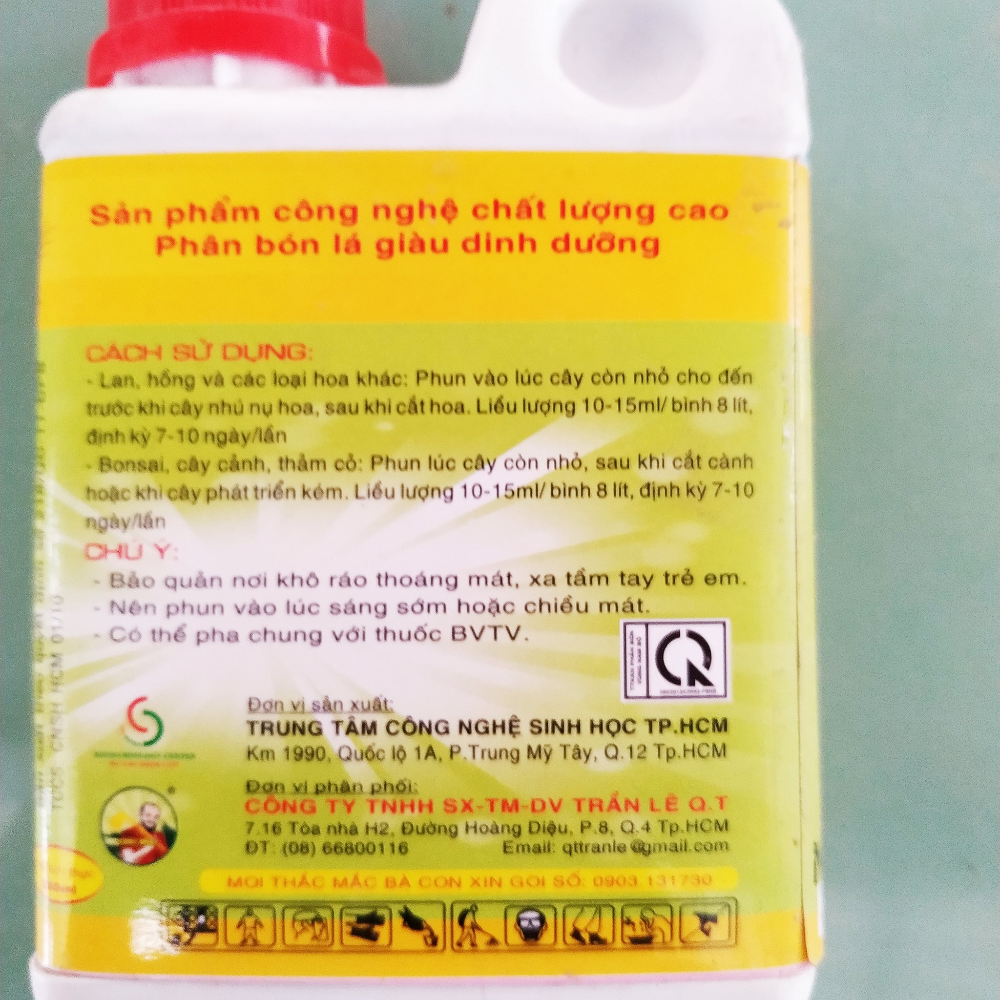 Phân bón lá Bio trùn quế 01