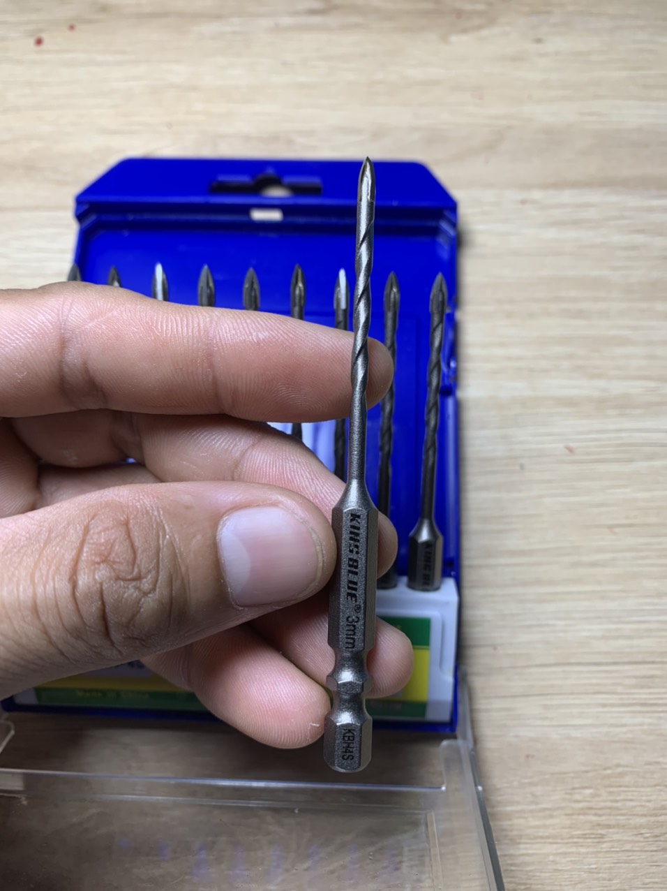 3mm drill bit King blue 3mm cross drill ceramic shank Wall drill bit high quality