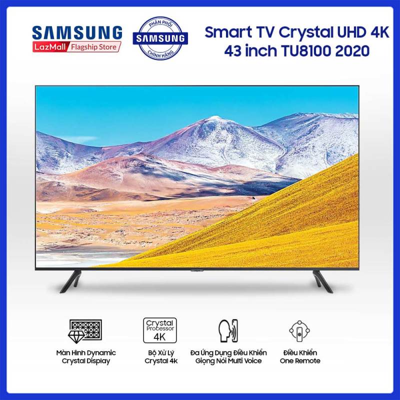 Smart TV Samsung Crystal UHD 4K 43 inch TU8100 2020 chính hãng
