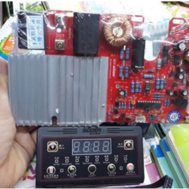 Bo bếp từ cơ mạch màu đỏ đẹp