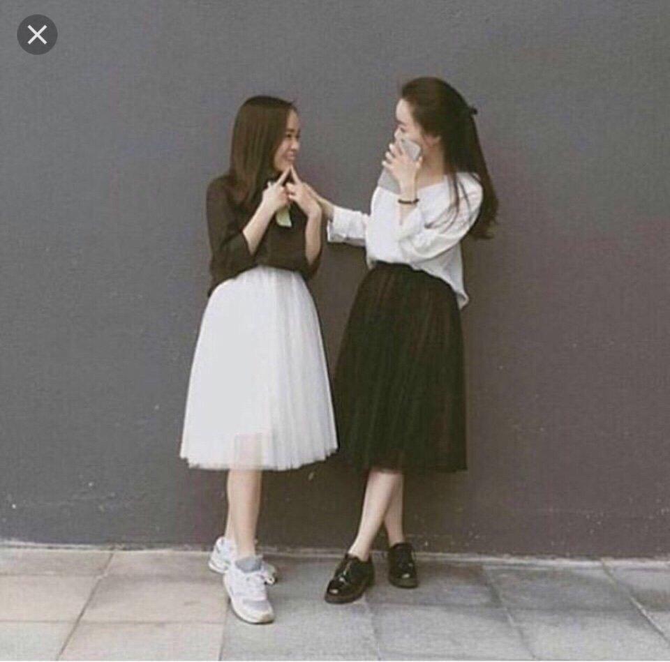 Chân váy Tutu phối lưới lưng thun xòe 2 lớp TU