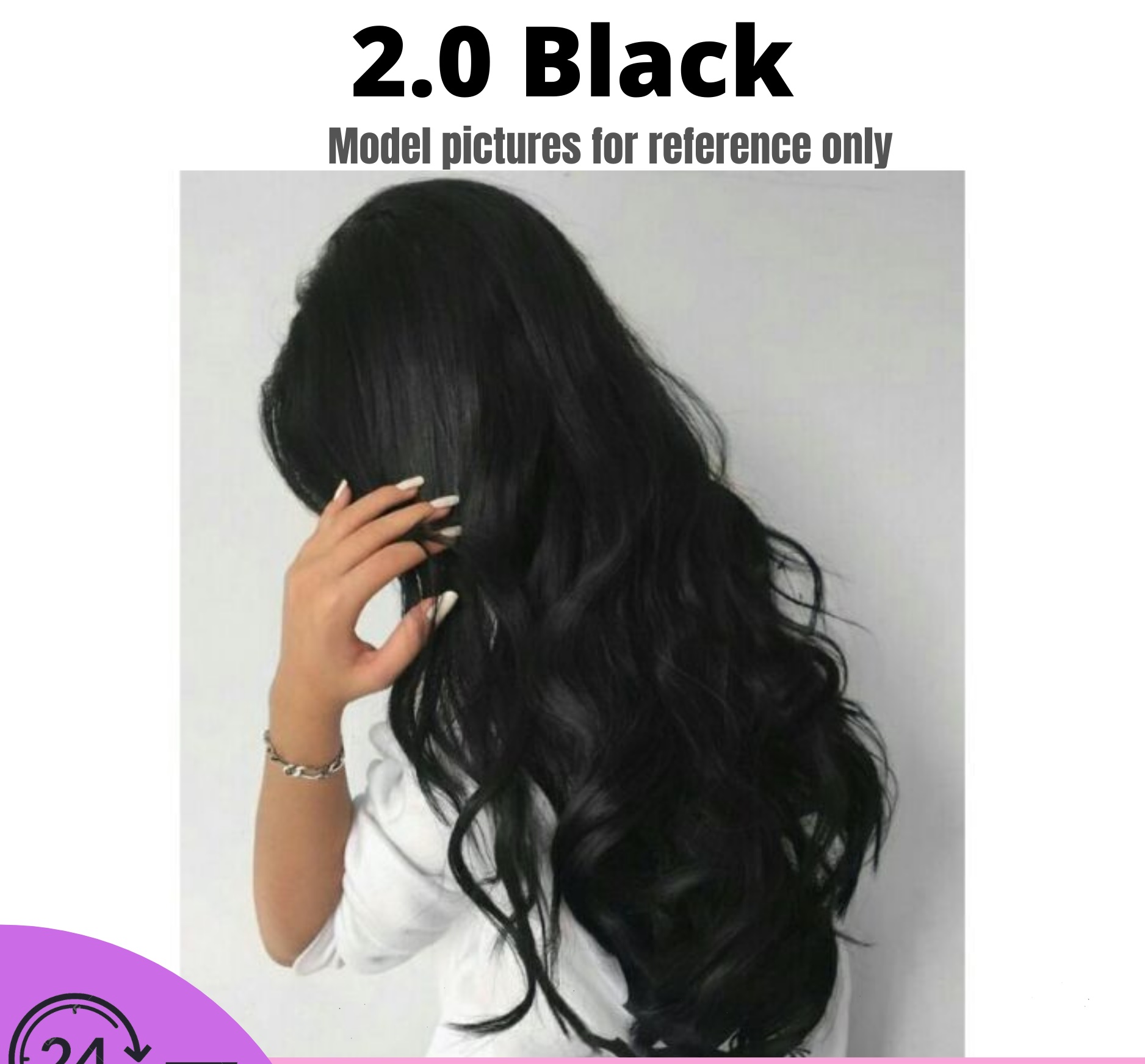 100ml Natural Black Hair Dye Cream 2/0