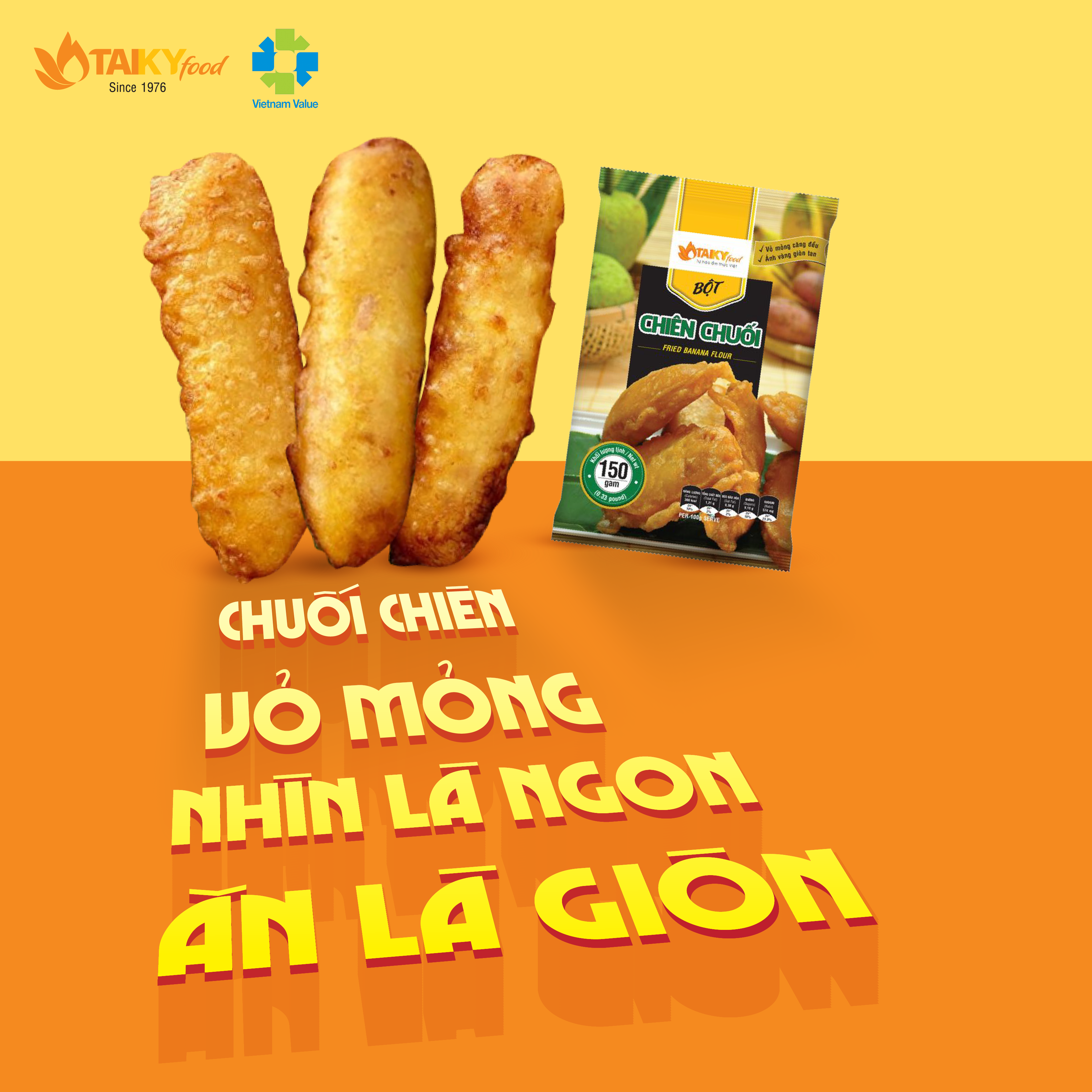 Bột chiên chuối Tài Ký gói 150g