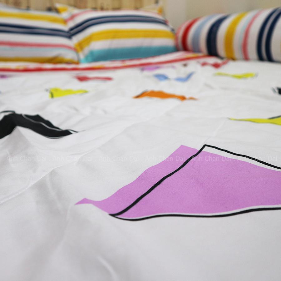 Bộ Ga Gối Cotton Đũi Hàn Quốc - ACD 003