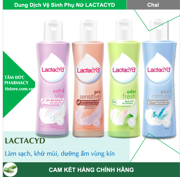 [New] Dung Dịch Vệ Sinh Phụ Nữ LACTACYD Odor Fresh - Soft & Silky - Pro Sensitive - Pearl Intimate