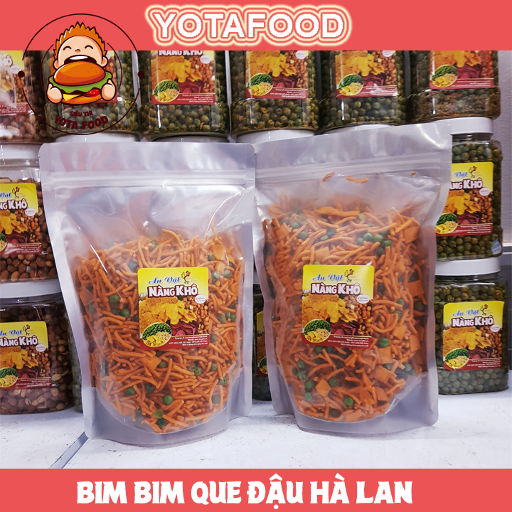 1Kg Bim Bim que đậu hà lan Yotafood ( Giòn ngon - Đậm vị ) | Đồ ăn vặt Tuổi Thơ