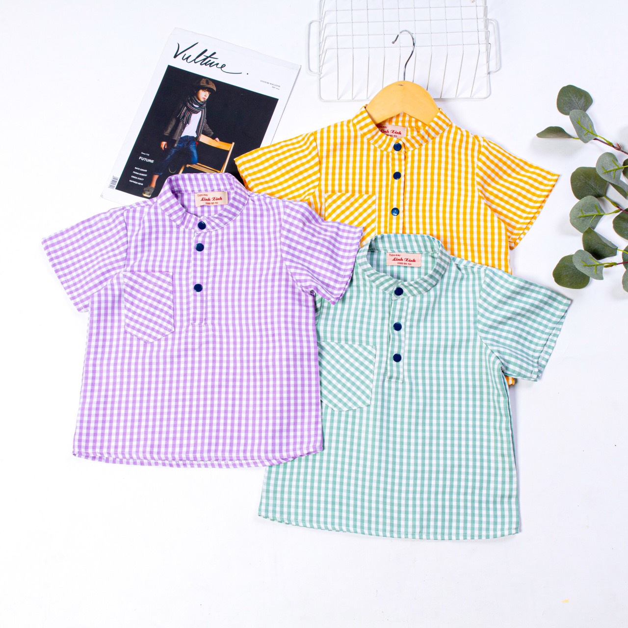 [HCM]Set cặp cho bé trai bé gái caro