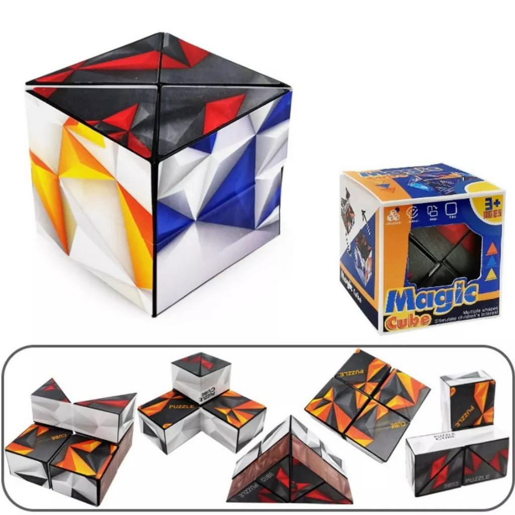 Đồ Chơi Khối Rubik 3D, Rubik Magic Thay Đổi Hình Dạng Độc Đáo Cho Trẻ Em
