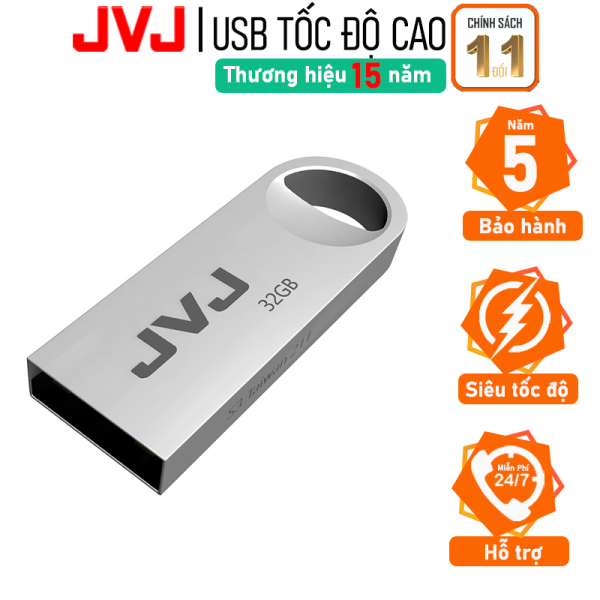 USB 32Gb JVJ S3 siêu nhỏ vỏ kim loại -  tốc độ 25MB/s Vỏ Kim Loại chống nước ổn định Bảo hành 5 năm chính hãng siêu nhỏ chống sốc chống nước, thiết kế vỏ nhôm nhỏ gọn, Flash Drive đầu kim loại siêu nhẹ kết nối nhanh