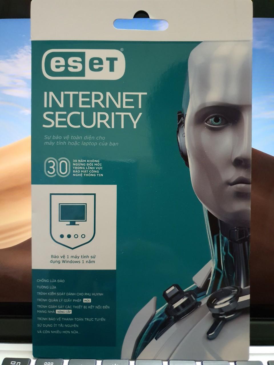 Phần mềm diệt virus ESET Internet Security 1PC 1 năm