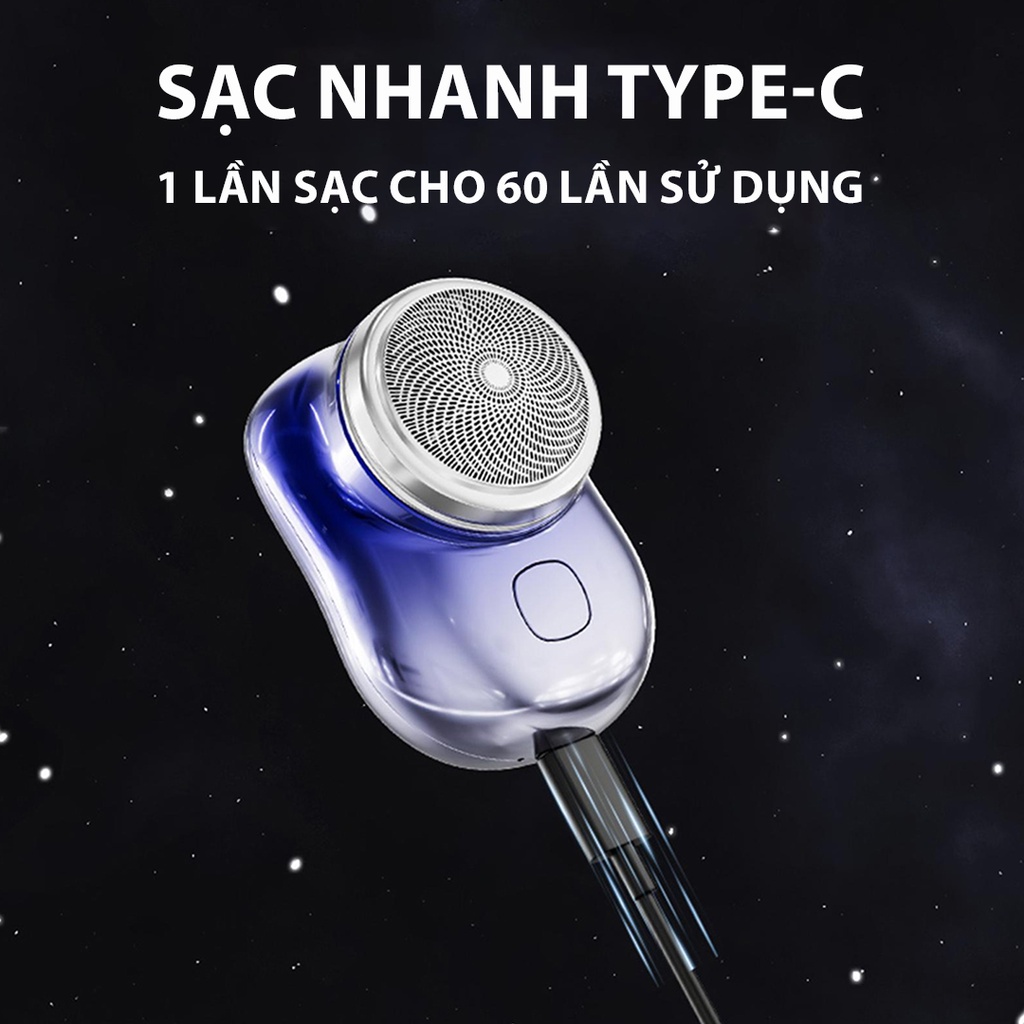 Máy cạo râu nam mini cầm tay bỏ túi siêu nhỏ  Xiaomi Cạo lông mặt, cạo râu,dao cạo 3 lưỡi công nghệ Nhật Bản chống chày xước da tuyệt đối, sạc nhanh ...