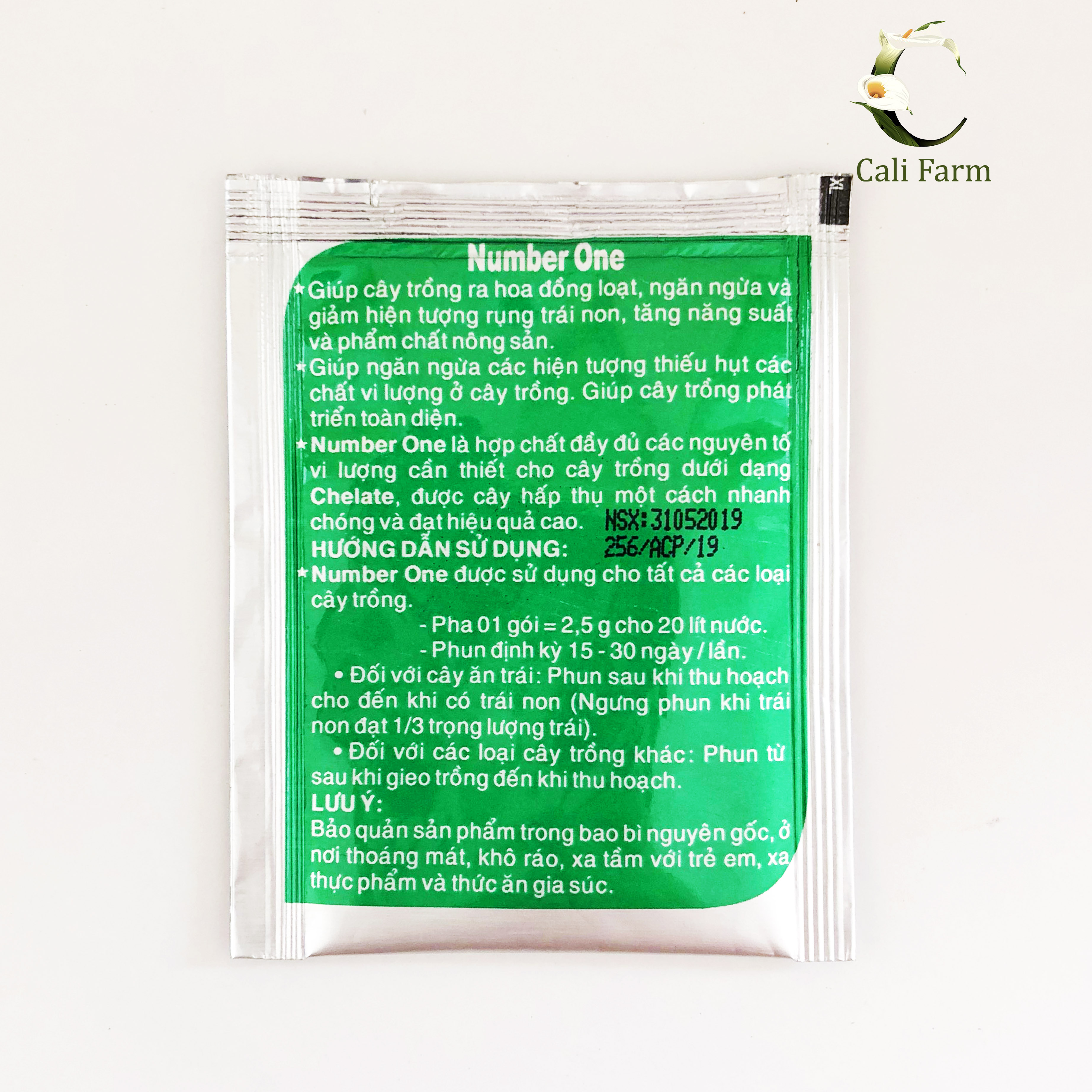 Phân bón lá Number One 2,5gr phun ( hoa cúc, lan, hồng, cẩm tú cầu...)