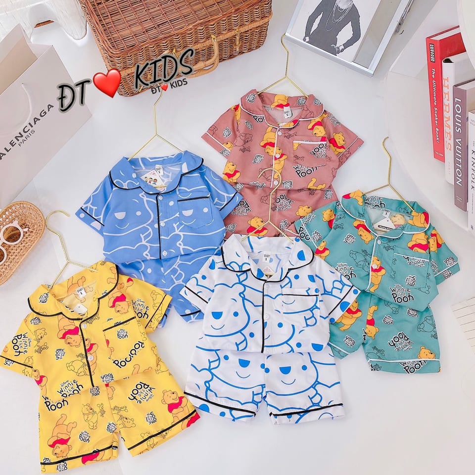 Bộ pizama kate mặc nhà siêu kute cho bé yêu