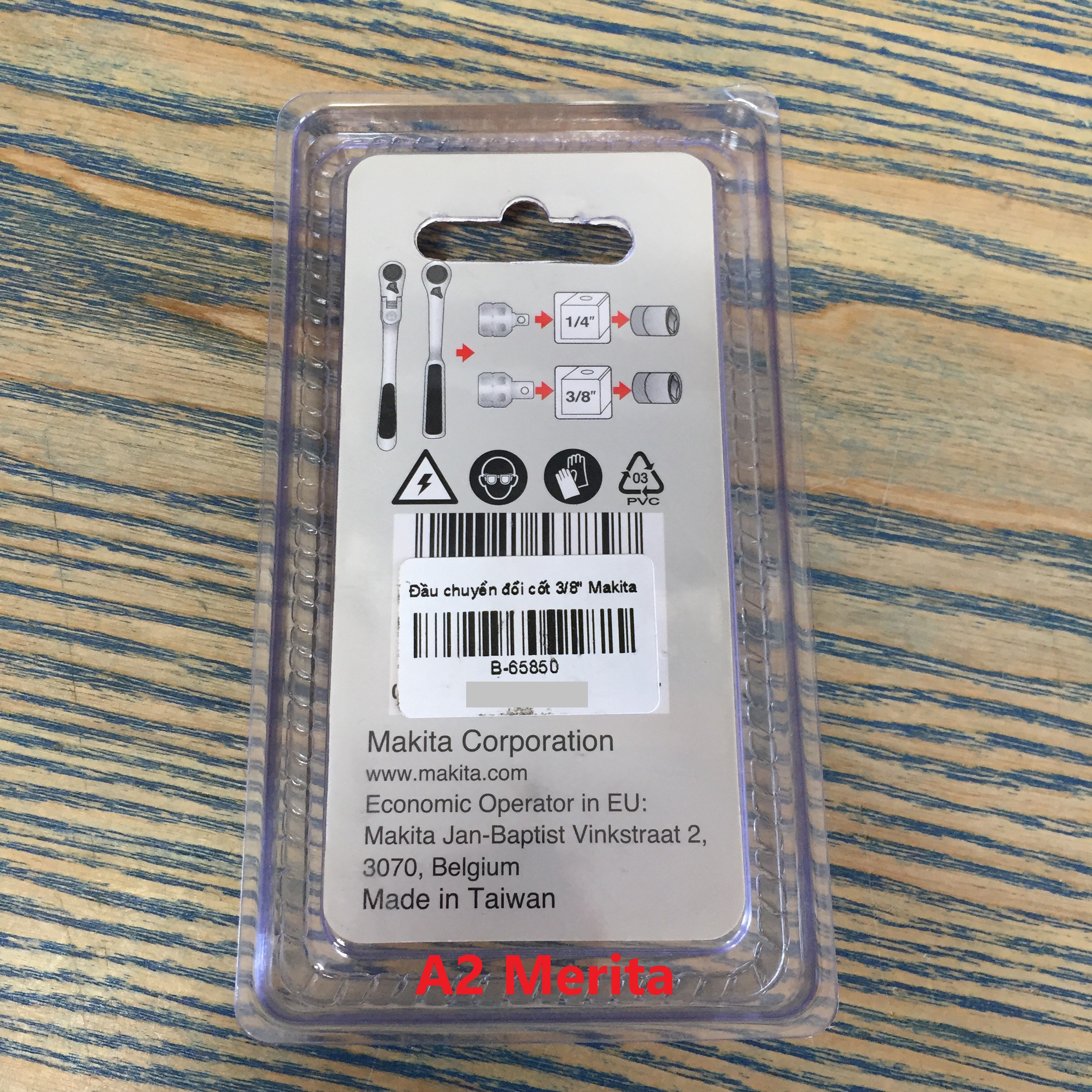 Đầu chuyển đổi cốt 3/8 Makita B-65850 (Made in TAIWAN)