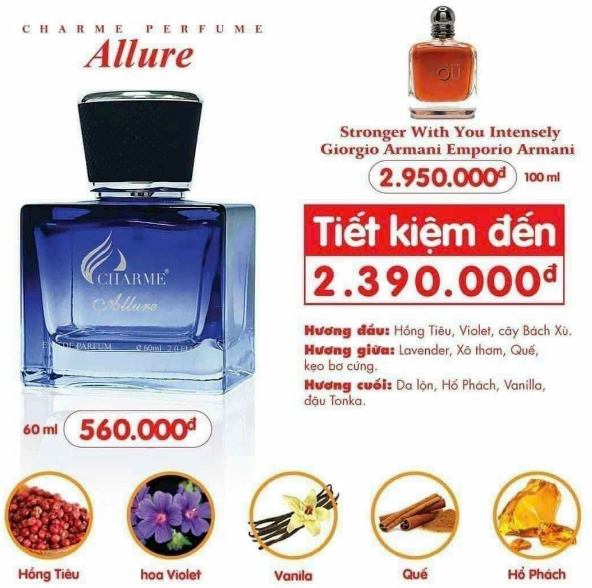 Nước hoa nam Charme Allure