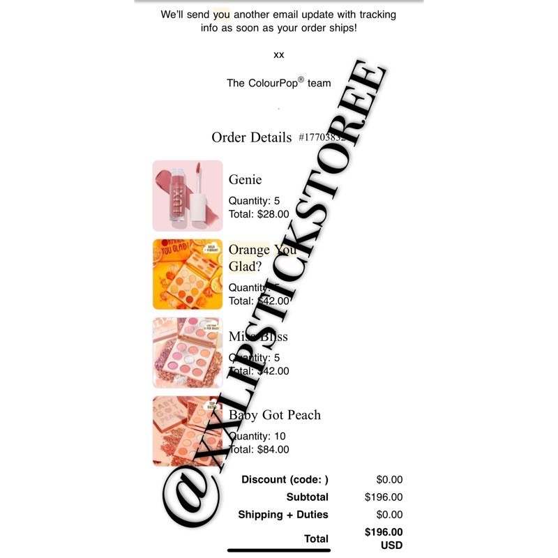 [HCM][Bill Colourpop] ????̉???? ????̆́?? Colourpop 9 ô Miss Bliss