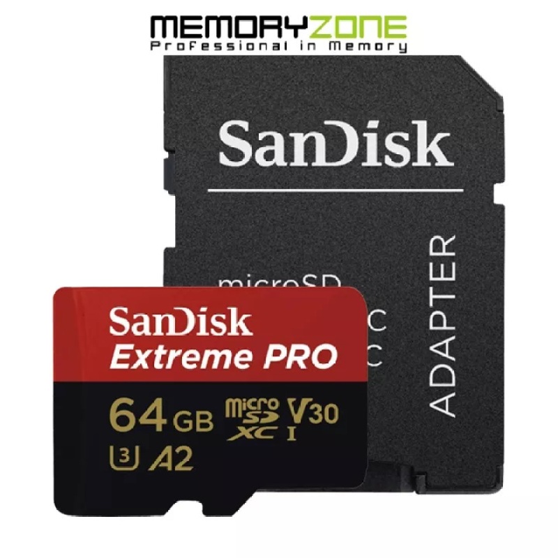[HCM]Thẻ Nhớ MicroSDXC SanDisk Extreme Pro V30 A2 64GB 170MB/s SDSQXCY-064G-GN6MA