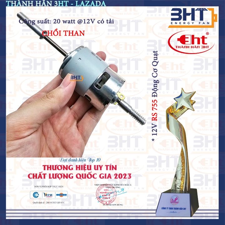 Động cơ quạt 12v kẹp bình acquy