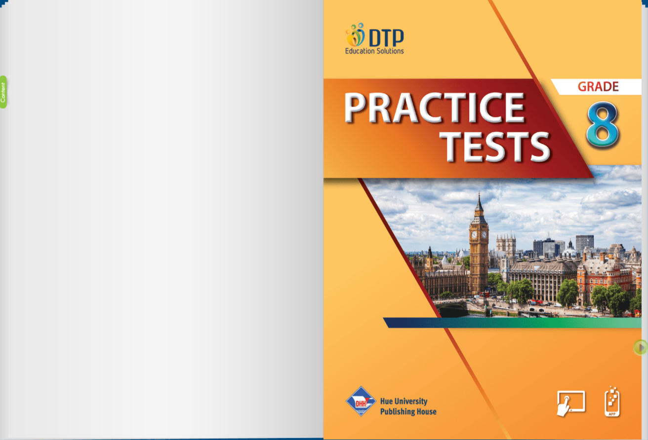 [E-BOOK] Practice Tests Grade 8 Sách mềm sách học sinh