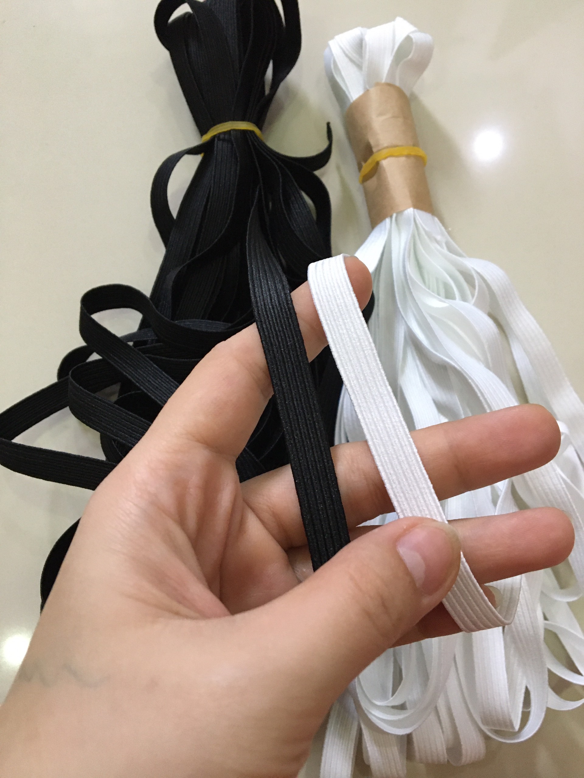 (bó 10m) Chun luồn quần LOẠI MỀM bản 1cm