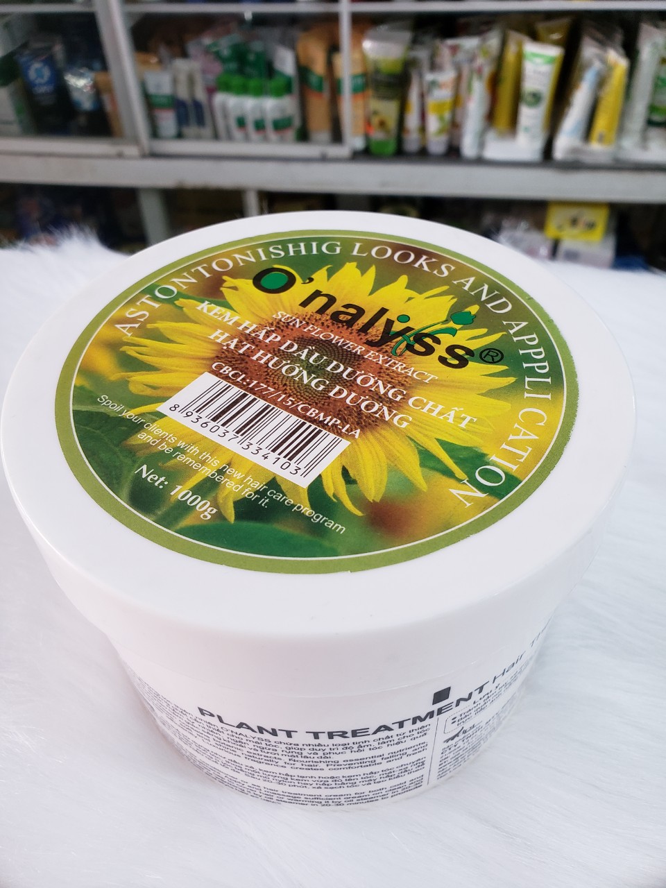[HCM]KEM HẤP DẦU DƯỠNG CHẤT HẠT HƯỚNG DƯƠNG ONALYSS 1000G