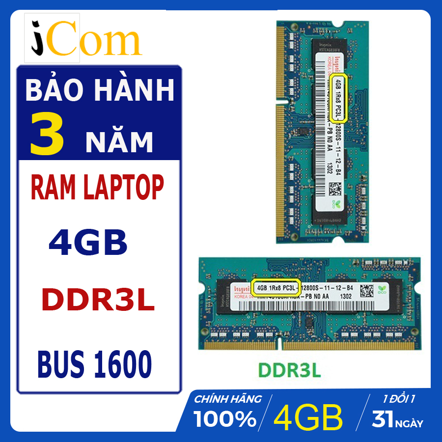 RAM Laptop DDR3L 4GB BUS 1600