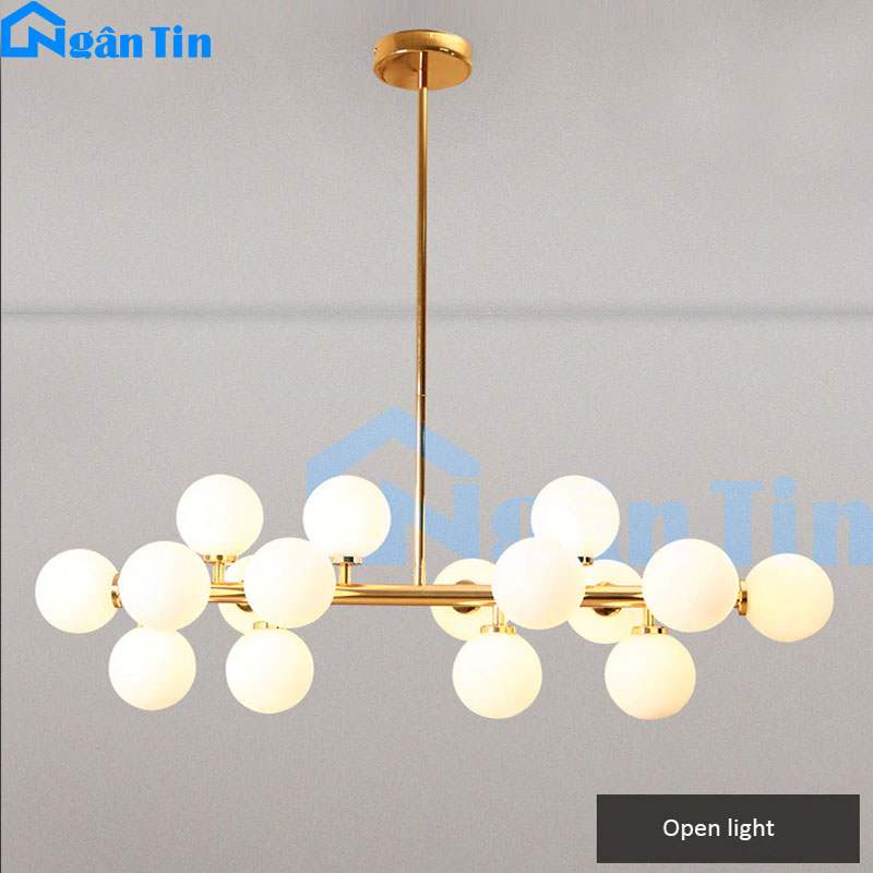 Bộ đèn thả trần trang trí phòng khách bàn ăn cao cấp TH871B-T2700 Ngân Tin