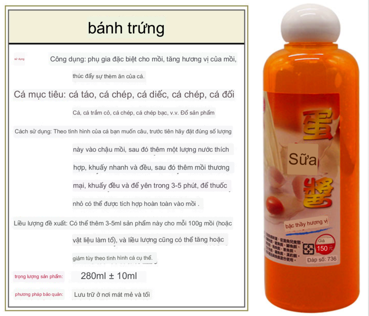 THính Dụ Cá Tinh Mùi 135, Trứng Sữa, Rô Đen. Khóm Đại Ca Đại