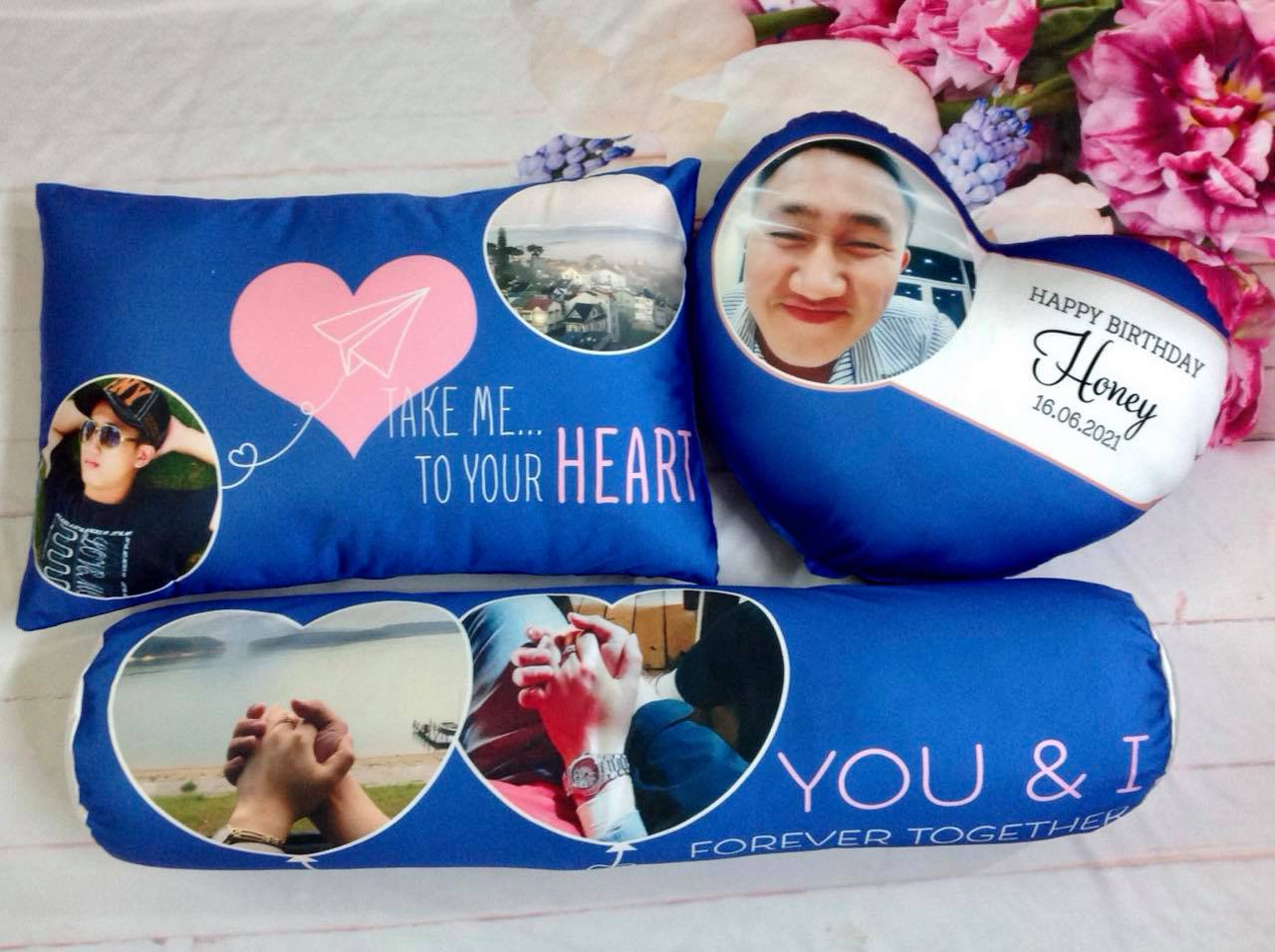 Vỏ gối in ảnh theo yêu cầu