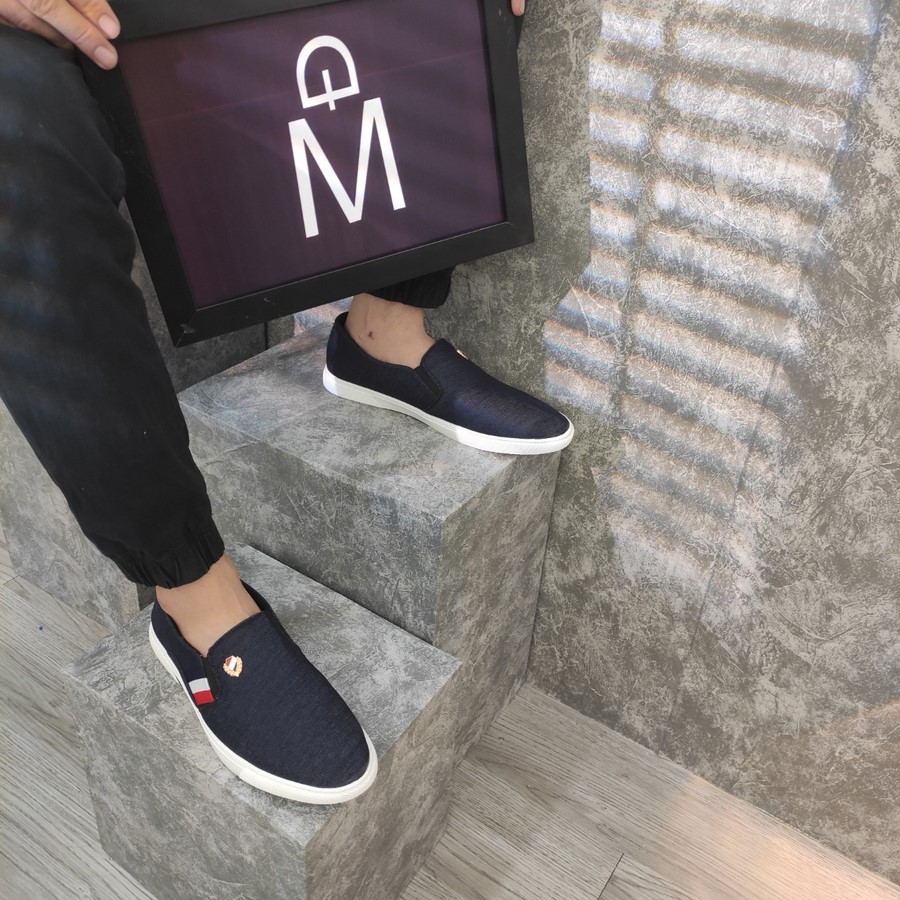 Giày lười vải nam MĐ G361 đen