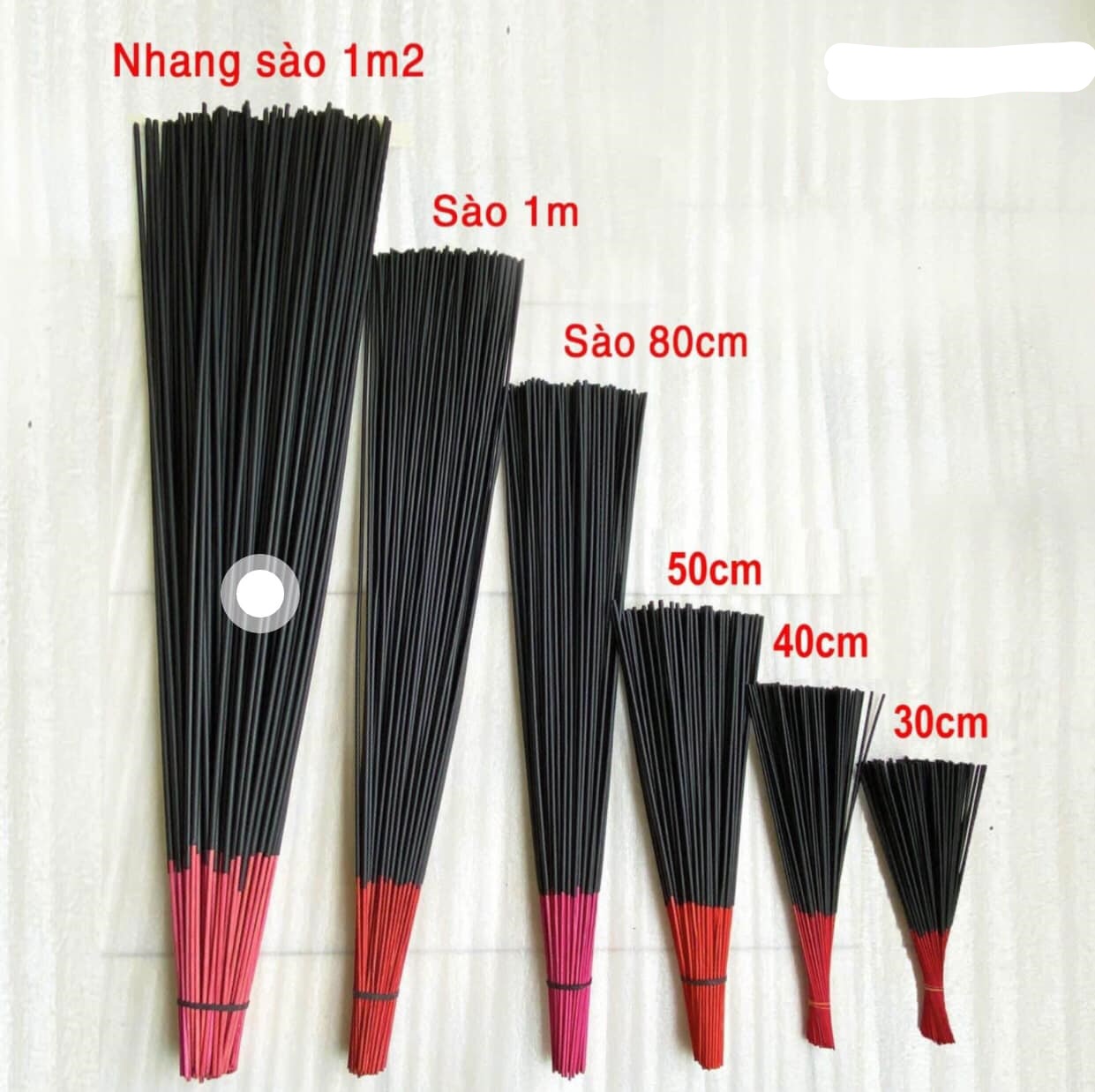 Hương đen làng Chóa (100 nén 40cm_ se tay )
