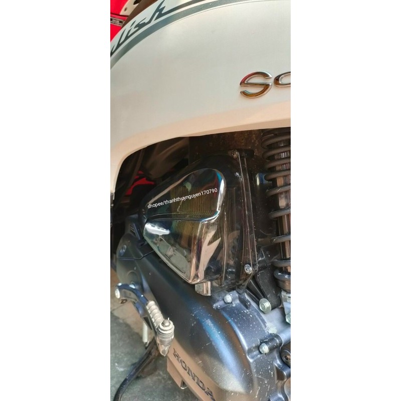 Ốp Pô E & Lọc Gió Xe Scoopy Trong Suốt