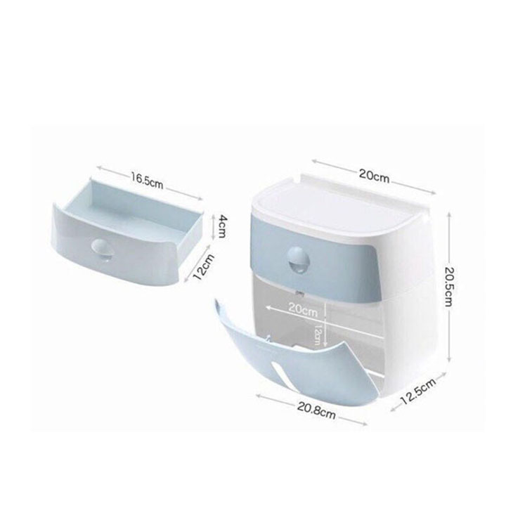 Ecoco Hộp Đựng Giấy Vệ Sinh 2 Tầng
