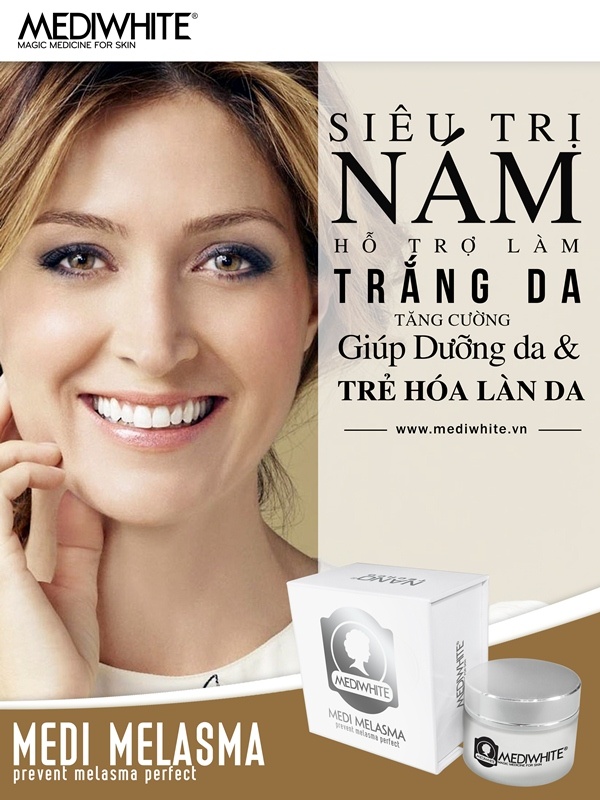 [HCM]MEDI WHITE MELASMA - KEM SẠCH NÁM 25G