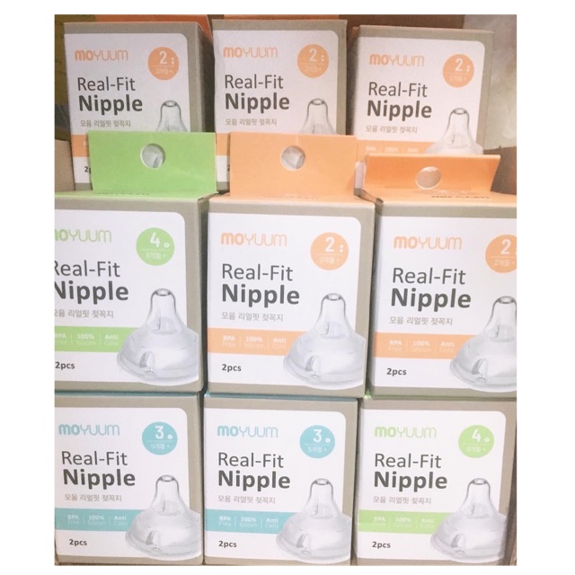 Núm Ti Bình Sữa Moyuum ( số 1 - 2 - 3 - 4 ) chính hãng