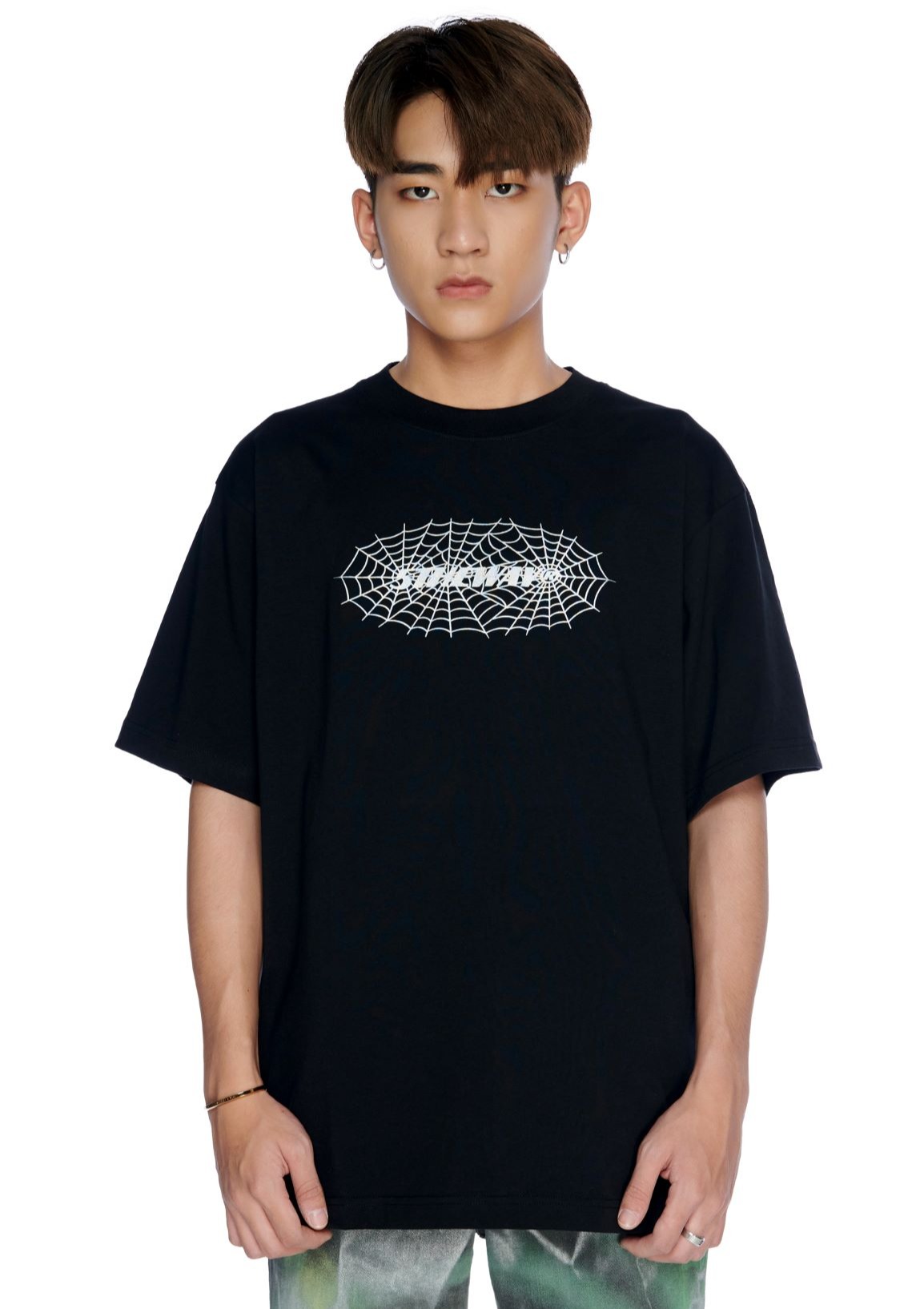 5THEWAY® /spider web/ NEW TEE™ in BLACK aka Áo Thun Đen