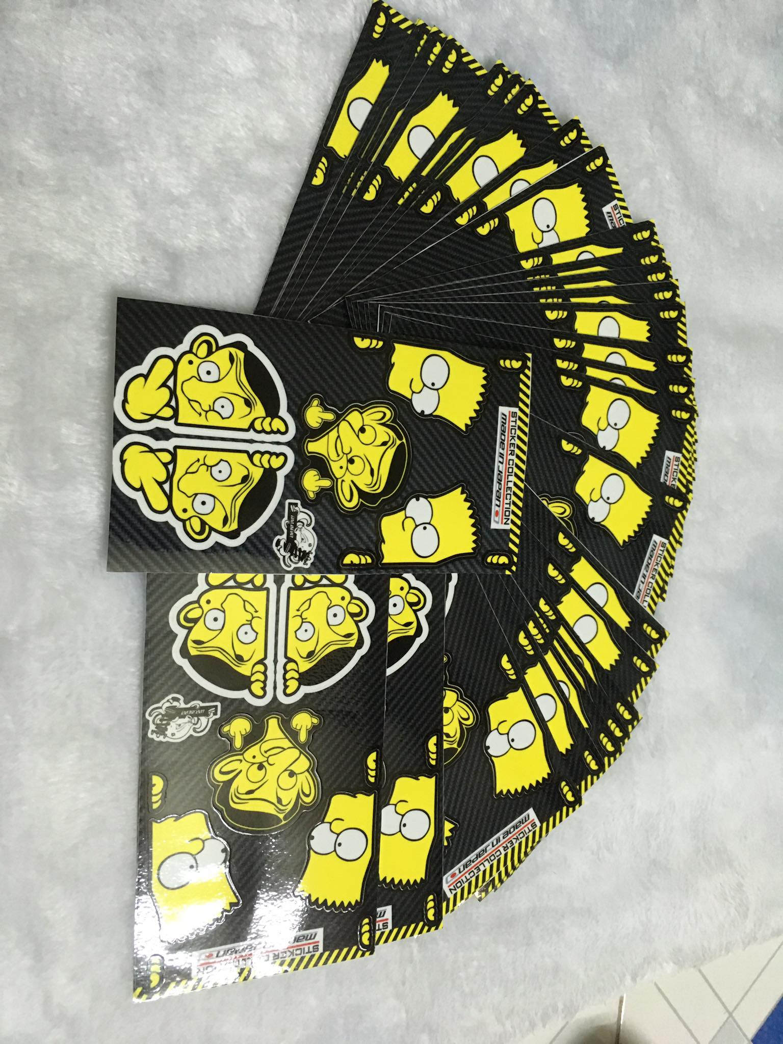 [HCM]STIKER TẤM CHỮ NHẬT10X18 SIMPSON VÀ MR BEAN