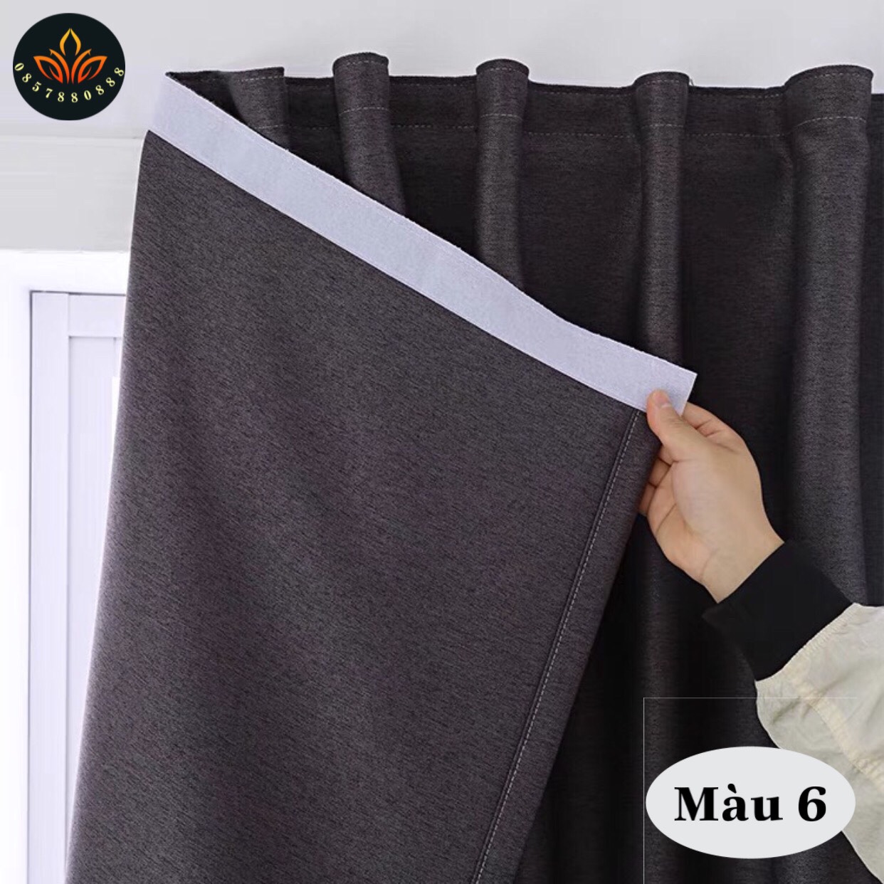 Rèm dán tường, rèm vải thô cao cấp