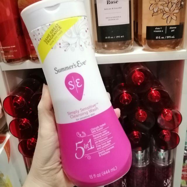 [HCM]Dung Dịch Vệ Sinh Phụ Nữ Summers Eve 5 in 1 (Hồng Đậm) 444ml