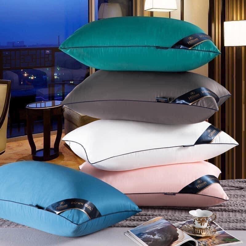 (Sale) Gối Đầu | Gối Hilton Chất Lượng 5 Sao Êm ÁI TừNg GiấC Ngủ 3 Freeship 3 Nặng 1,3Kg