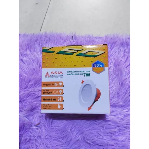 [Hàng chính hãng] Đèn led âm trần Asia 7w (D90) - 12w (D110)