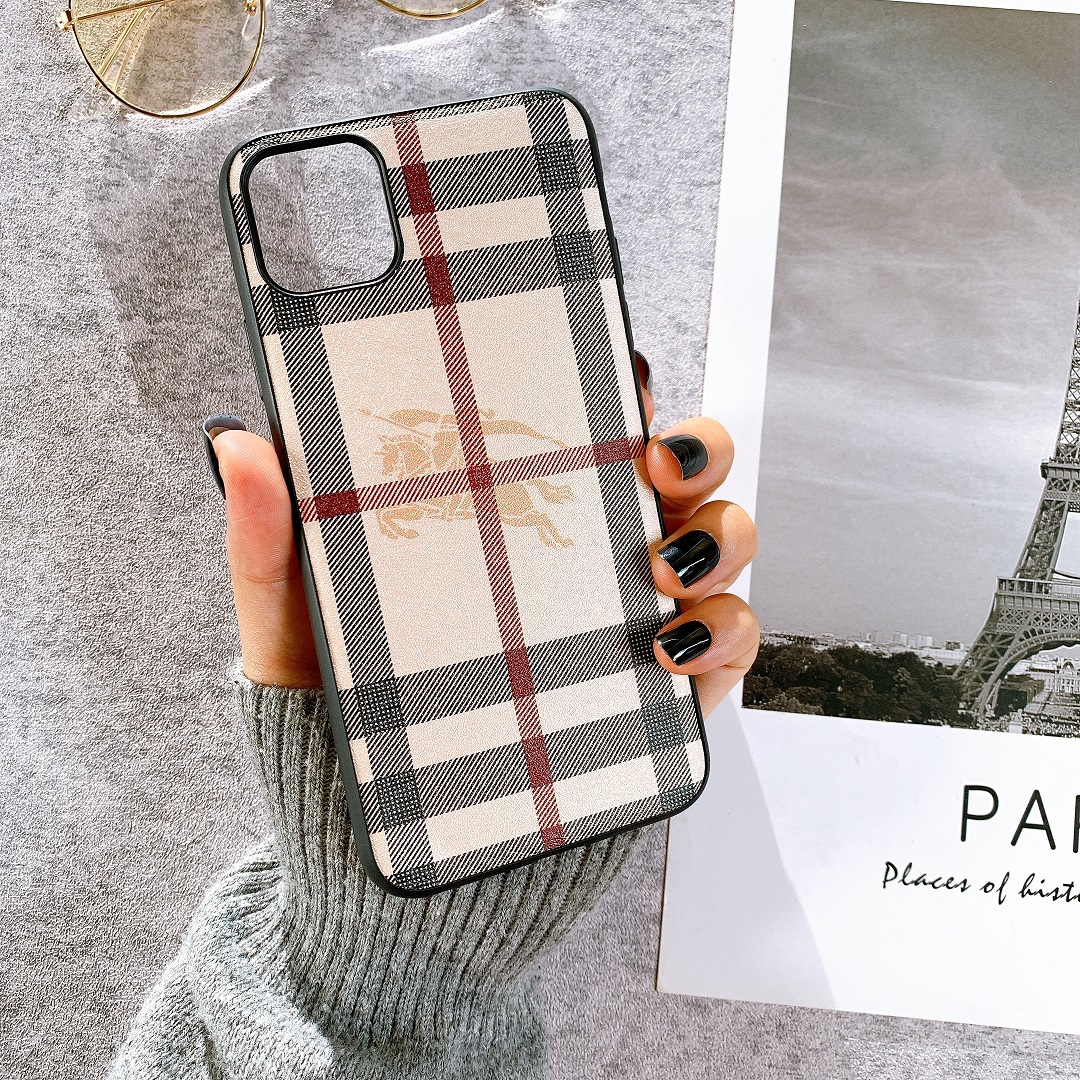 Ốp Lưng Da IMD Họa Tiết BURBERRY