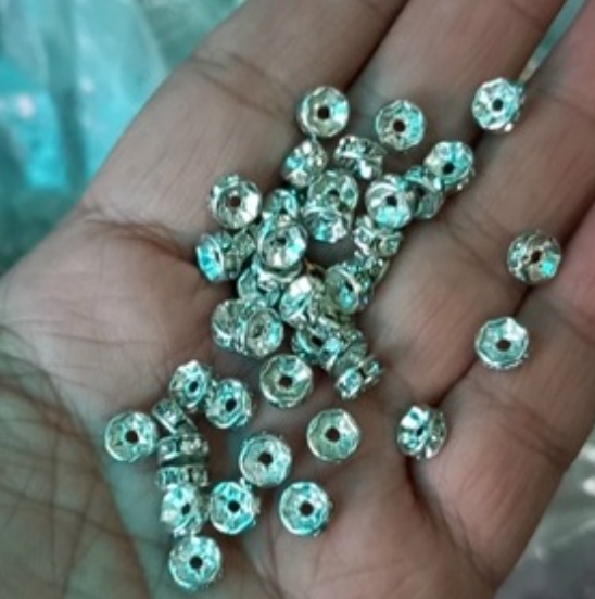 10 Charm đệm hạt size 6-8mm