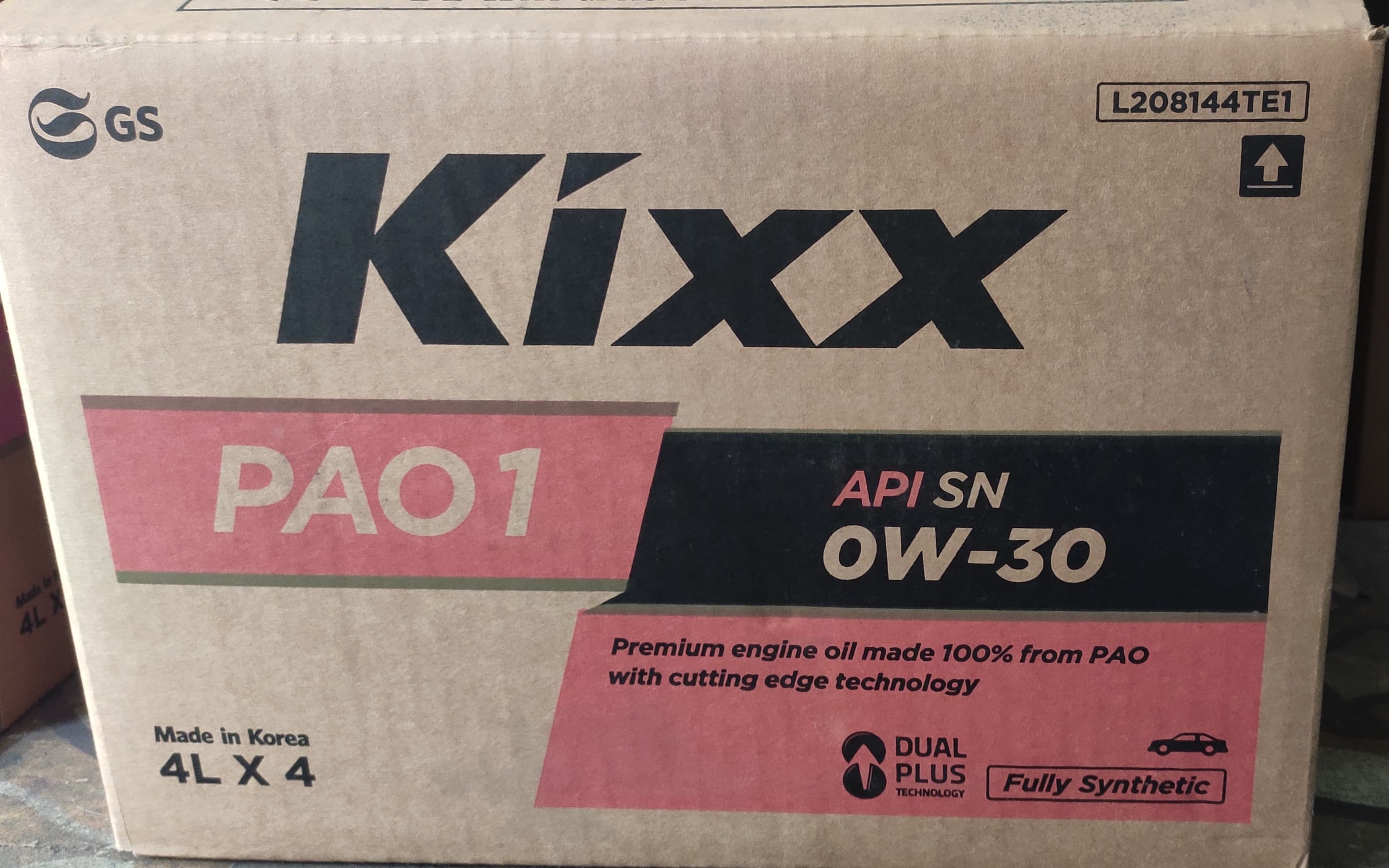 NHỚT KIXX PAO 1- 0W30 API SN- 4L