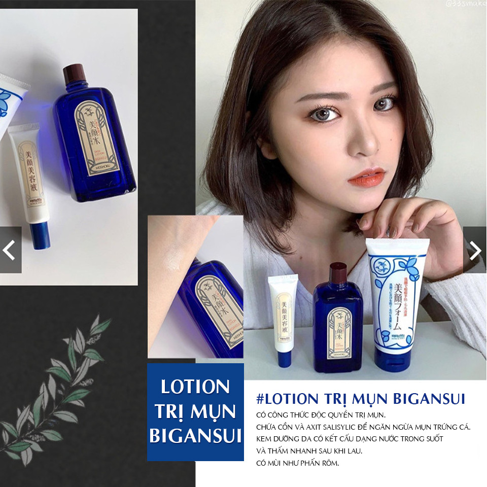 Toner Cho Da Dầu Mụn MEISHOKU Bigansui 90ML