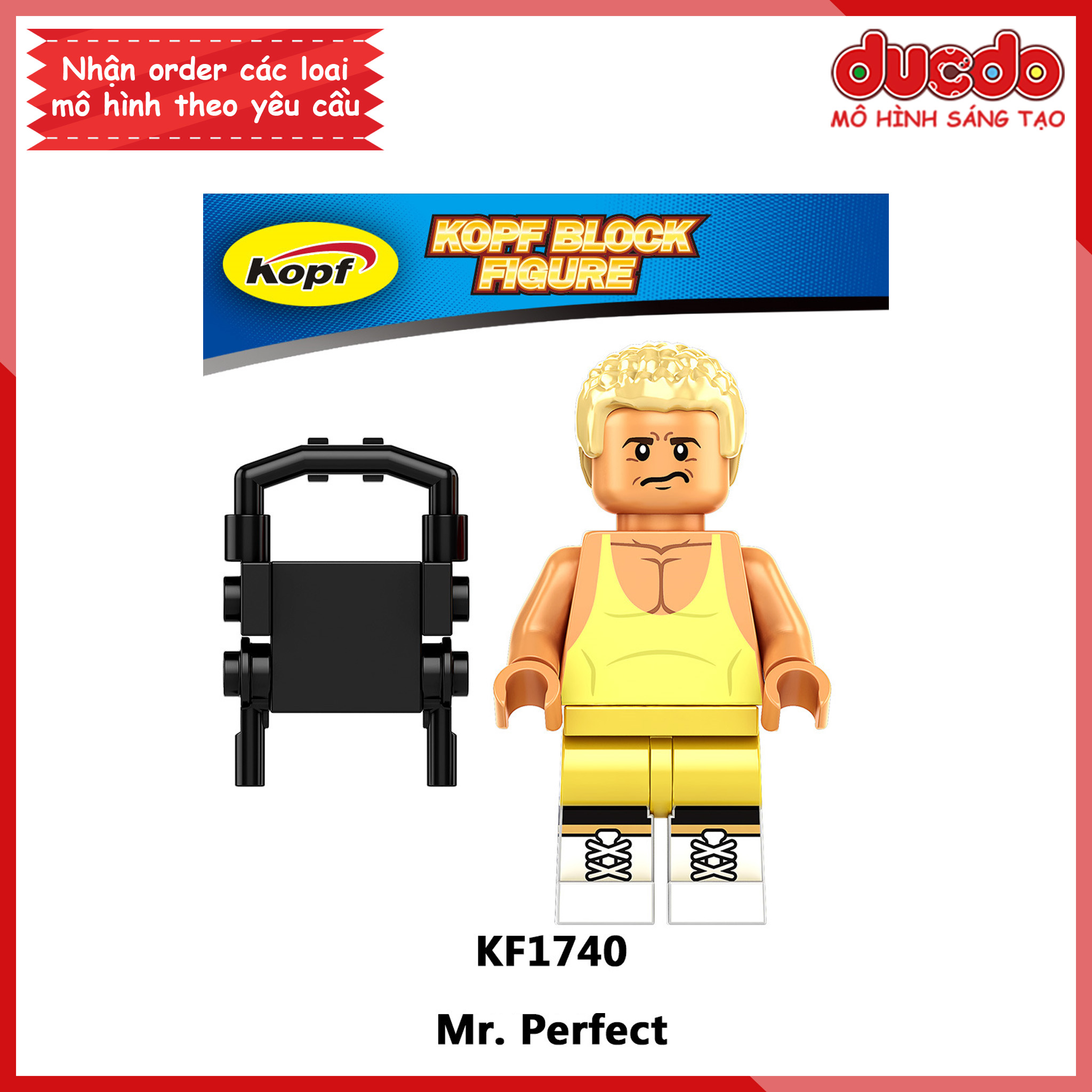 Minifigures các nhân vật đô vật Mỹ WWE - Đồ chơi Lắp ghép Xếp hình Mini Mô hình Wrestling Kopf KF6164