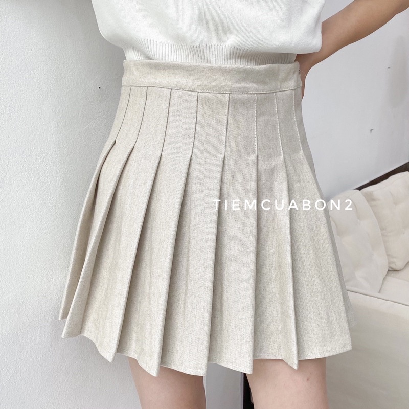 Chân váy tennis chất dạ